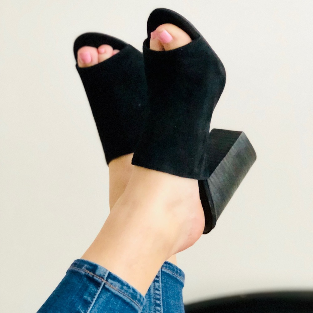 BP Open Toe Mules
